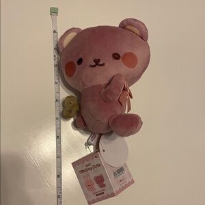 Fukuya Wind Up Doll Mini Plush Purple Bear Plush Toy Round 1 Exclusive NWT